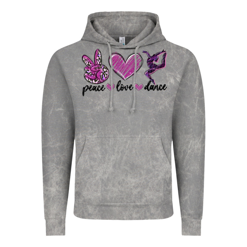 Peace Love Dance Vintage Hoodie by MaliasSmallBusiness | Teevron