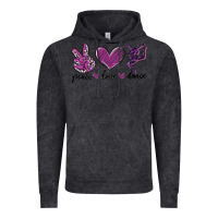 Vintage Black peace love dance Vintage Hoodie - MaliasSmallBusiness