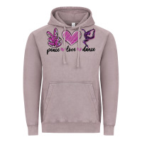 Vintage Zinc peace love dance Vintage Hoodie - MaliasSmallBusiness