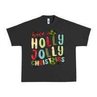 Pigment Black have a holly jolly christmas Urban Heavy Tee - MaliasSmallBusiness