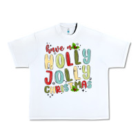 White have a holly jolly christmas Urban Heavy Tee - MaliasSmallBusiness