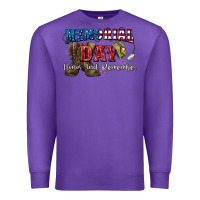 Purple Memorial day honor ans remember Premium Sweatshirt - CowGirlArtShop