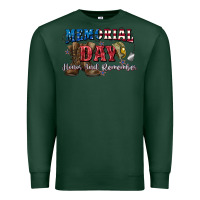 Sports Green Memorial day honor ans remember Premium Sweatshirt - CowGirlArtShop