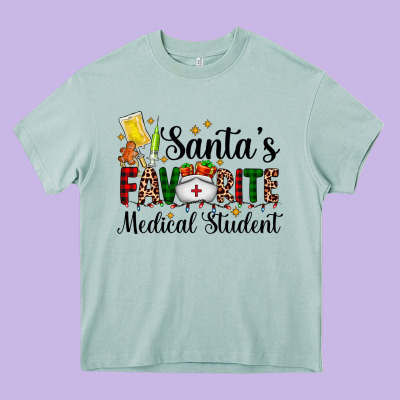 Santa's Favorite Medical Student Heavy Core Tee Designed By Adodesignshop