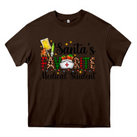 Chocolate Brown santa's favorite medical student Heavy Core Tee - AdoDesignShop