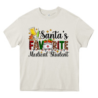 Cream santa's favorite medical student Heavy Core Tee - AdoDesignShop