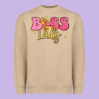 Boss Lady Heavyweight Sweatshirt Designed By Lillyallendesigns