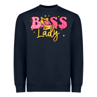Navy boss lady Heavyweight Sweatshirt - LillyAllenDesigns