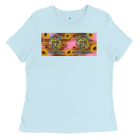 Baby Blue i hate everyone but coffee helps western skeleton coffee mug 15 oz Ladies Tee - Artiststas