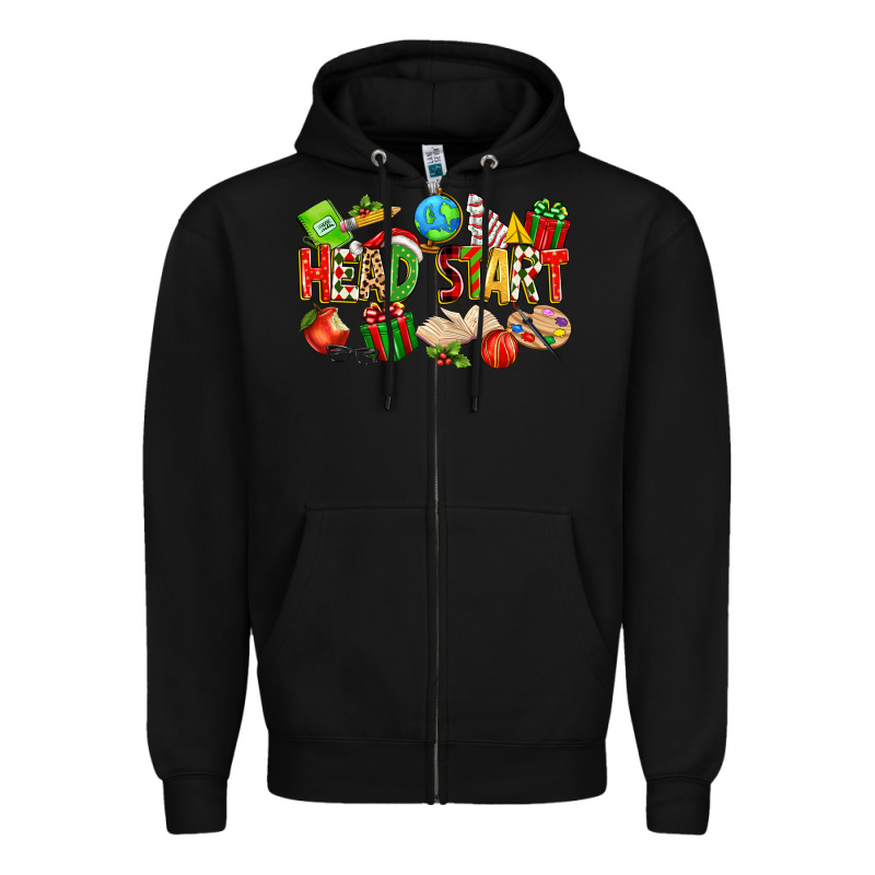 Christmas Head Start Zipper Hoodie by texasbilliewilder | Teevron