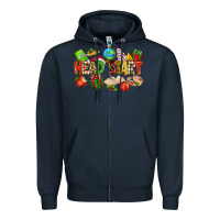 Navy christmas head start Zipper Hoodie - texasbilliewilder