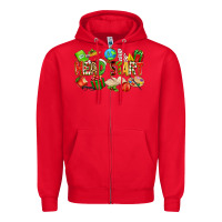Red christmas head start Zipper Hoodie - texasbilliewilder