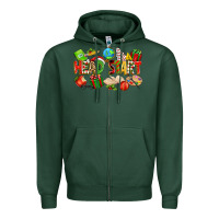 Sports Green christmas head start Zipper Hoodie - texasbilliewilder