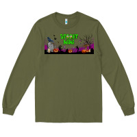 Army Green spooky mimi libbey glass Long Sleeve Tee - BundleAndBundleShop