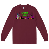 Burgundy spooky mimi libbey glass Long Sleeve Tee - BundleAndBundleShop