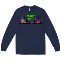 Navy spooky mimi libbey glass Long Sleeve Tee - BundleAndBundleShop