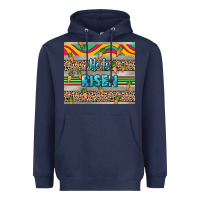 Navy He is risen tumbler Easter Day Heavyweight Hoodie - HowdyJamesFarm