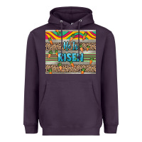 Plum He is risen tumbler Easter Day Heavyweight Hoodie - HowdyJamesFarm