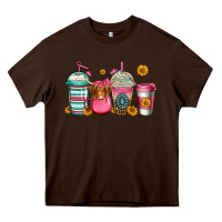 Chocolate Brown longhaired cow coffee cups Heavy Core Tee - Jasminsmagicworld