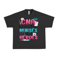 Pigment Black cna because even nurses need heroes Urban Heavy Tee - MaliasSmallBusiness