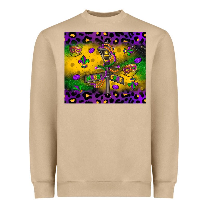 Mardi Gras Street Lights Heavyweight Sweatshirt by LillyAllenDesigns | Teevron