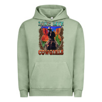 Pigment Oil Green long live cowgirls Urban Hoodie - FaDigitalArtStudio