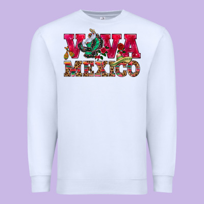 Viva Mexico Premium Sweatshirt Designed By Howdyjamesfarm