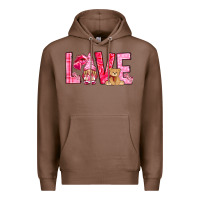 Chestnut Love with gnome Valentine's Day Premium Hoodie - HowdyJamesFarm