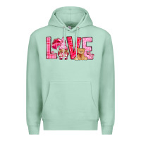 Seafoam Love with gnome Valentine's Day Premium Hoodie - HowdyJamesFarm