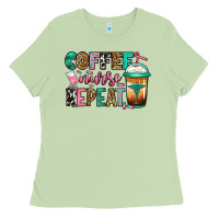 Matcha nurse coffee repeat Ladies Tee - Jasminsmagicworld