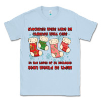 Dusty Blue stockings were hung by chimney Classic Tee - MaliasSmallBusiness