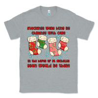 Heather Grey stockings were hung by chimney Classic Tee - MaliasSmallBusiness
