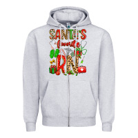 Heather Grey santa's favorite RN Zipper Hoodie - texasbilliewilder