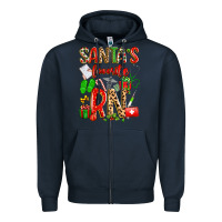 Navy santa's favorite RN Zipper Hoodie - texasbilliewilder