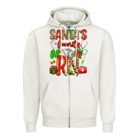 Oatmeal Heather santa's favorite RN Zipper Hoodie - texasbilliewilder