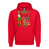 Red santa's favorite RN Zipper Hoodie - texasbilliewilder