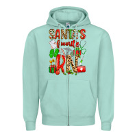 Seafoam santa's favorite RN Zipper Hoodie - texasbilliewilder