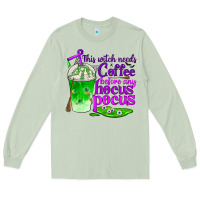 Matcha this witch needs coffee before any hocus pocus Long Sleeve Tee - BundleAndBundleShop