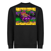 Black mardi gras lips Heavyweight Sweatshirt - LillyAllenDesigns