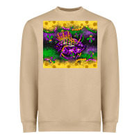 Mushroom mardi gras lips Heavyweight Sweatshirt - LillyAllenDesigns