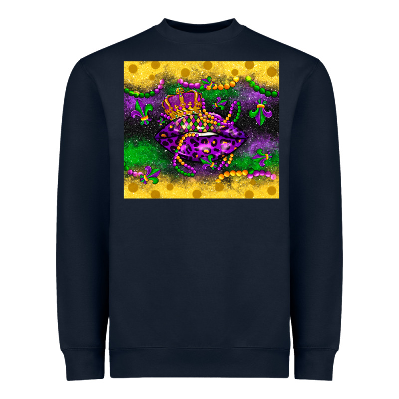 Mardi Gras Lips Heavyweight Sweatshirt by LillyAllenDesigns | Teevron