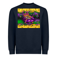 Navy mardi gras lips Heavyweight Sweatshirt - LillyAllenDesigns