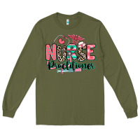 Army Green nurse practitioner Long Sleeve Tee - RanaPortraitStore