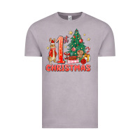 Vintage Zinc red christmas bunny 1st christmas Vintage Tee - MaliasSmallBusiness