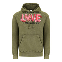 Vintage Olive let all that you do be done in love 1 corinthıans Vintage Hoodie - MaliasSmallBusiness