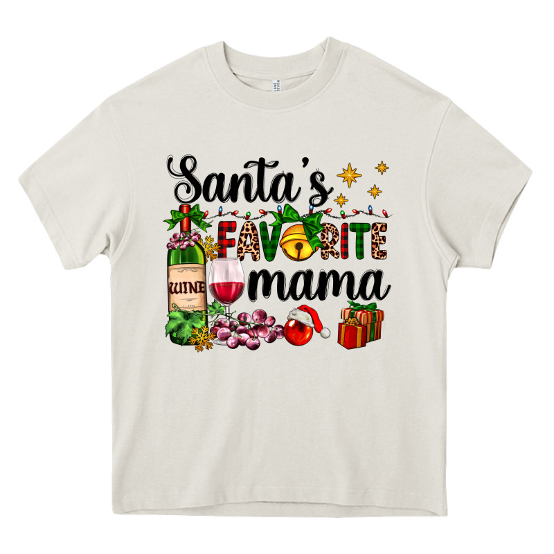 Santa's Favorite Mama Heavy Core Tee by AdoDesignShop | Teevron