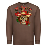 Chestnut Chingona with roses Mexico Premium Sweatshirt - HowdyJamesFarm