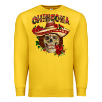 Lemon Chingona with roses Mexico Premium Sweatshirt - HowdyJamesFarm