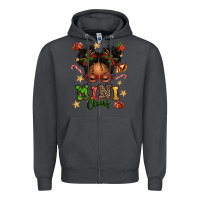 Smoke mini claus messy bun Zipper Hoodie - texasbilliewilder