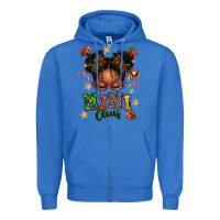 True Royal mini claus messy bun Zipper Hoodie - texasbilliewilder